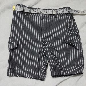 Garanimals Black and White Striped Cargo Shorts